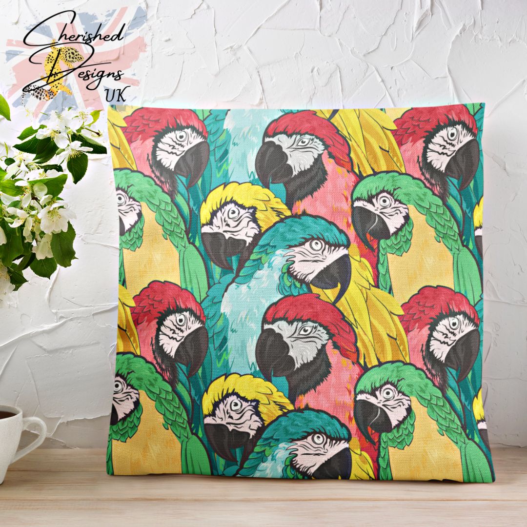 Macaw Parrots Decorative Cushion & Covers