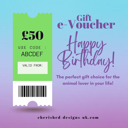 Cherished Designs UK Gift E-Voucher