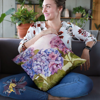 Hydrangea Blooms Decorative Cushion & Covers