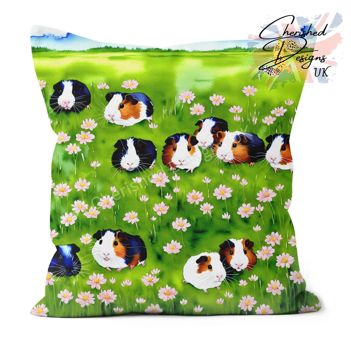 guinea pig print cushion