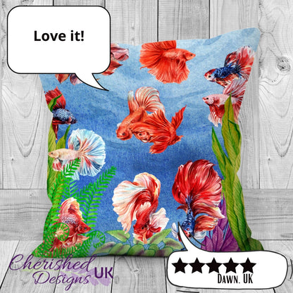 Bevy of Betta Fish Decorative Cushion & Covers