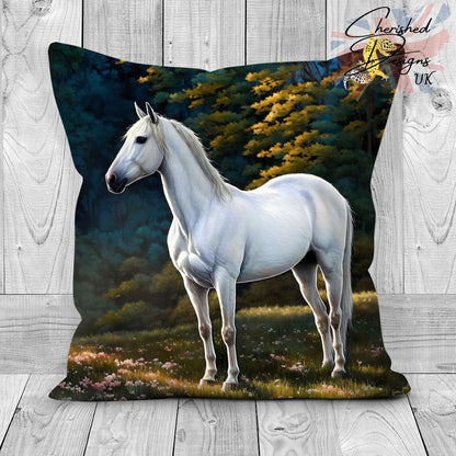 Grey Horse Decorative Cushion & Covers