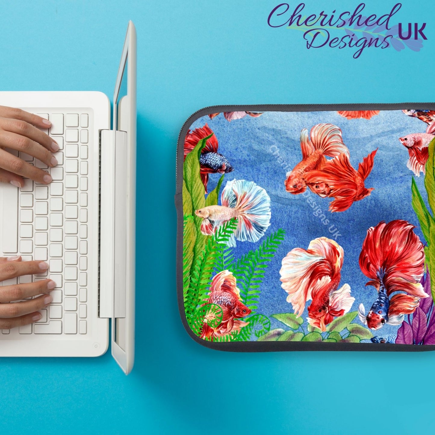 Siamese Fighting Fish Laptop Protector