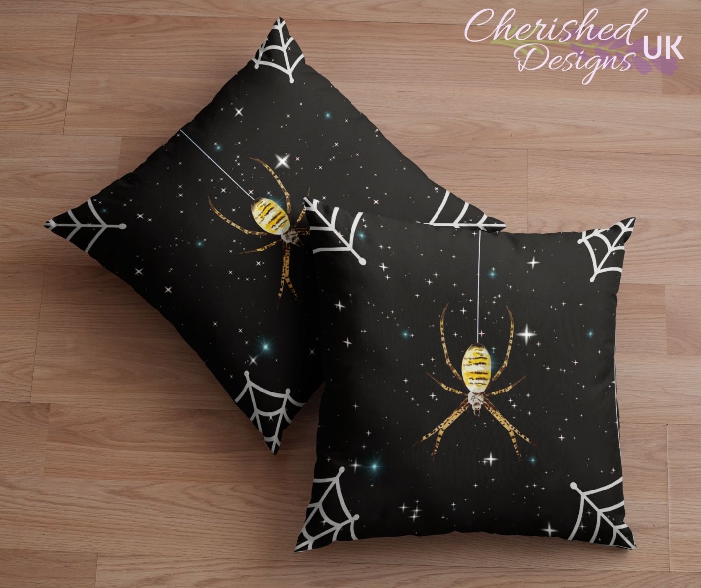 Halloween spider pillow
